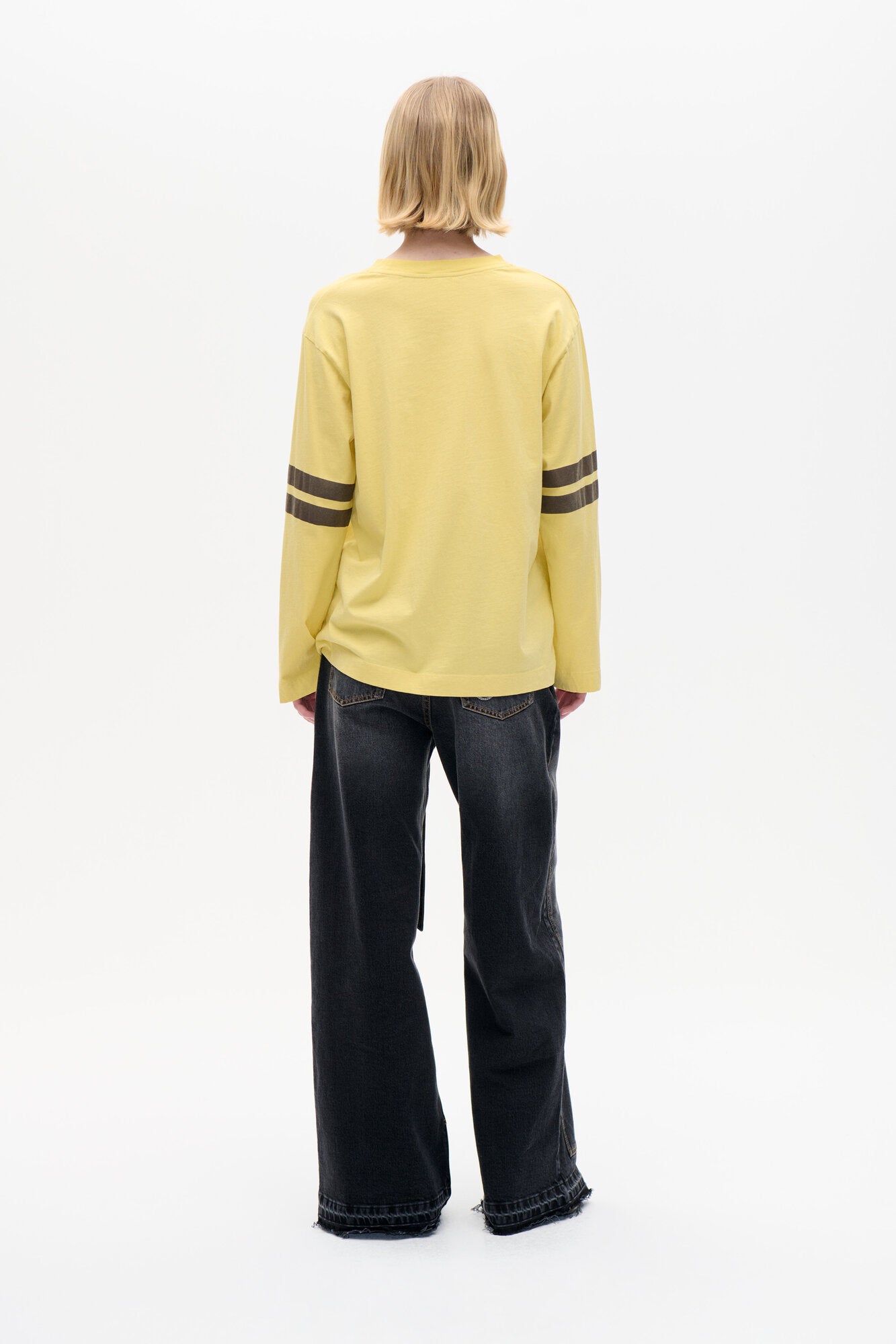 Jeevona langærmet t-shirt - Raffia Yellow 99